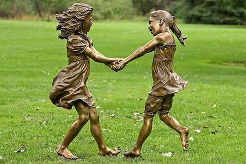 2017High Quality Bronze Children Statues Wholesale