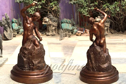 Hot Sale Casting Bronze Self Made Man Statues