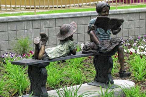 Life Size Wholesale Garden & Yard Decoration Antique Bronze Kids Statue Metal