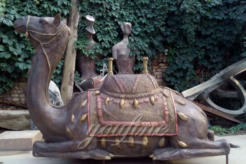 Metal craft animal decorative bronze camel statues