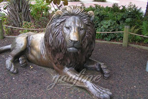 Outdoor Garden Bronze lion Statues For sale