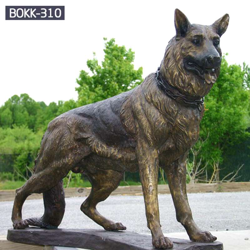 Factory Supply Bronze Animal Dog Sculpture