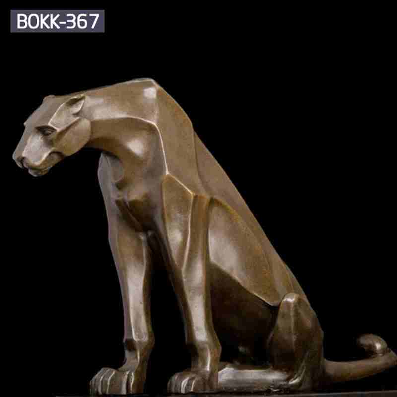 Life Size Bronze Leopard Sculpture from Factory Supply