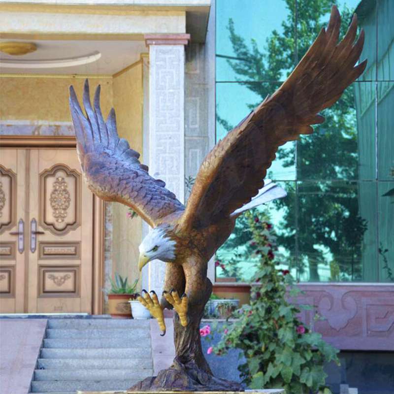 Wholesale Large Garden Bronze Eagle Sculpture BOKK-601