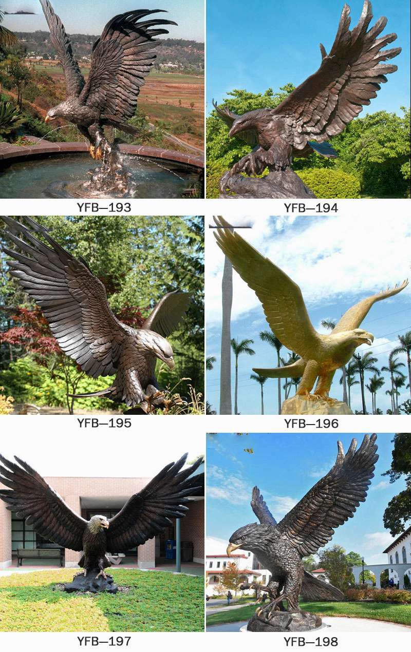 Wholesale Large Garden Bronze Eagle Sculpture