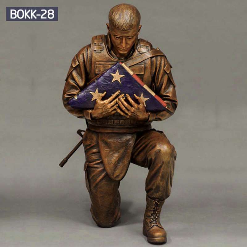 Wholesale Life Size Bronze Military Soldier Sculpture BOKK-28