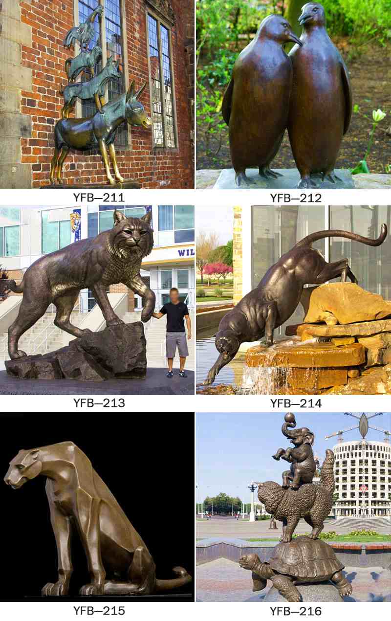 Cheap Large Bronze Cat Sculpture for Park Decoration