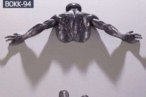 Sale Creative Bronze Climbing Man Sculpture for the Wall BOKK-94