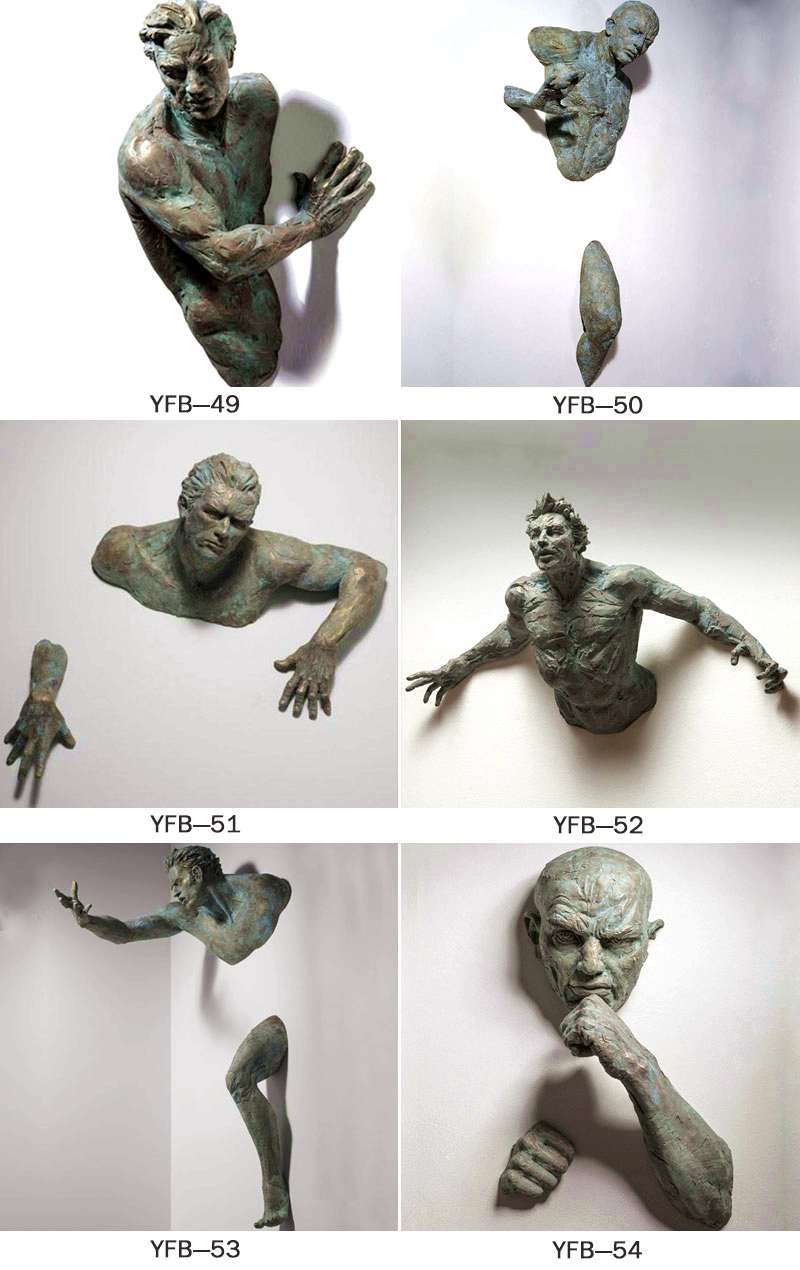 Creative Bronze Figure Sculpture of Climbing Man BOKK-91