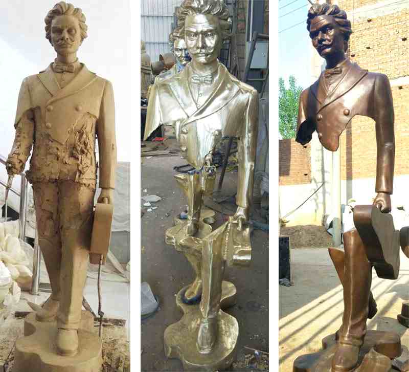 Famous Bronze Traveler Sculpture for Sale