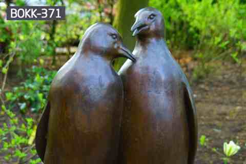 Life Size Lovely Bronze Penguins Sculpture from Chinese Factory BOKK-371