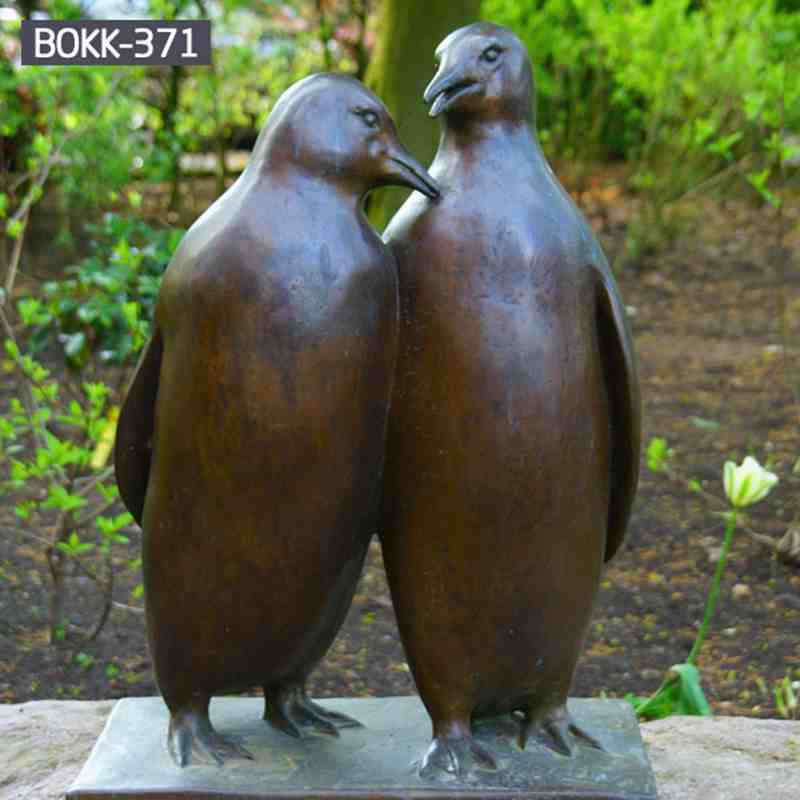 Life Size Lovely Bronze Penguins Sculpture from Chinese Factory BOKK-371