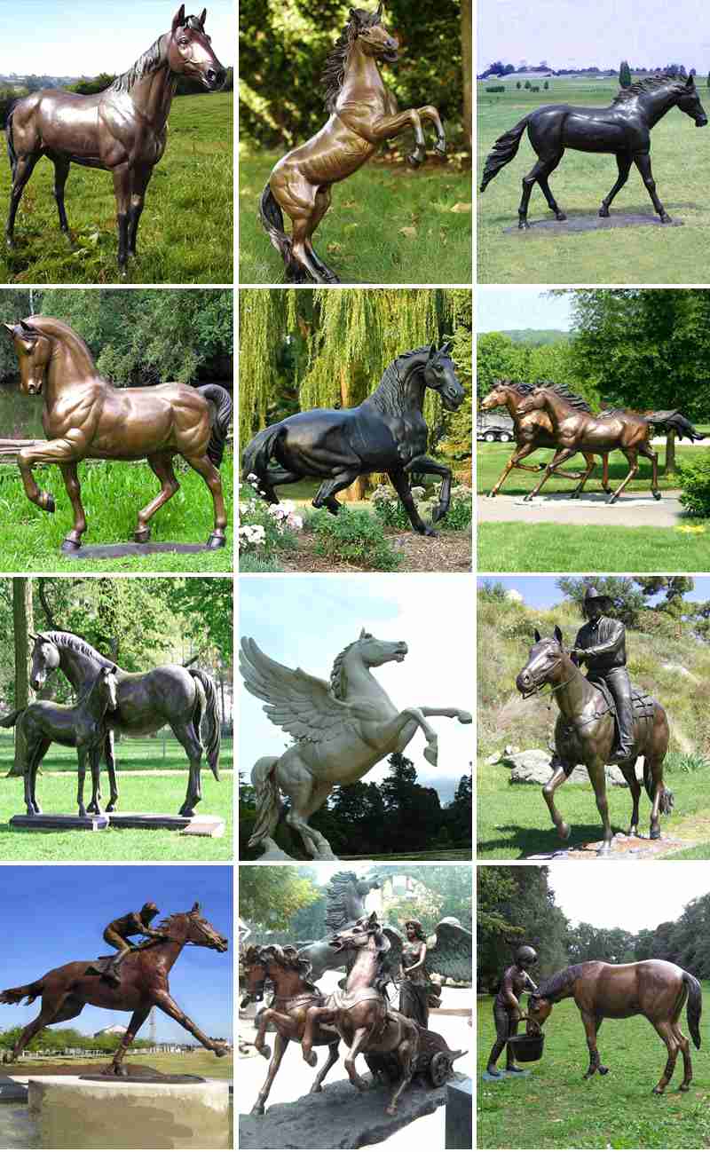 Cheap Large Bronze Horse Sculpture for Park