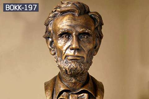 Sale Vivid Bronze Bust statue of Lincoln on Line BOKK-197