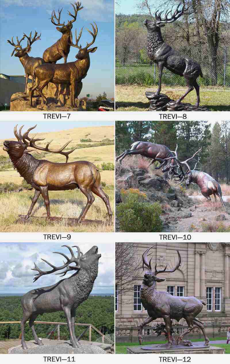 Bronze Red Deer Sculpture on Sale BOKK-265