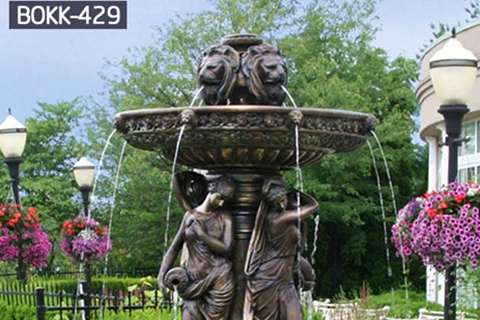 Factory Supply Popular Bronze Fountain with Statue BOKK-429