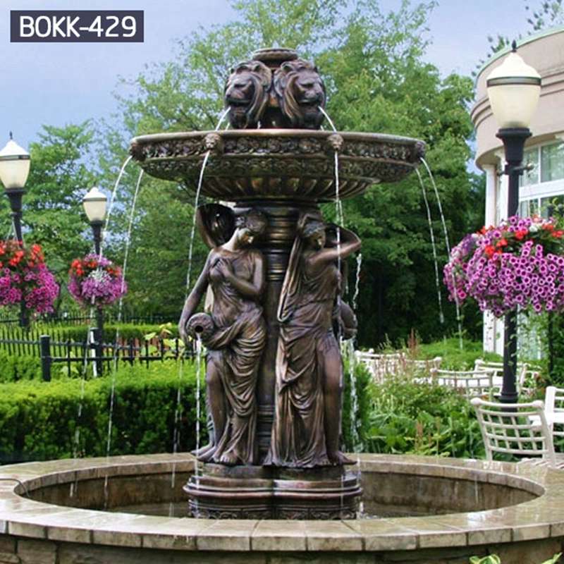 Factory Supply Popular Bronze Fountain with Statue