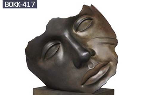 Hot Sale Bronze Face Art Sculpture for Park BOKK-417