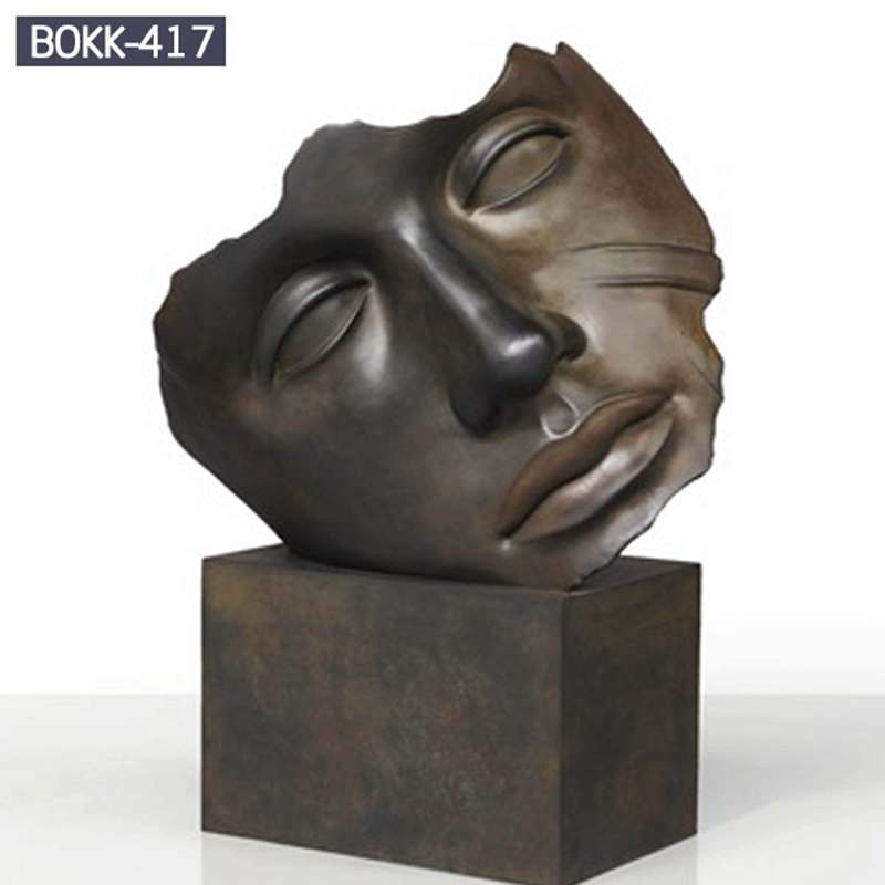 Hot Sale Bronze Face Art Sculpture for Park