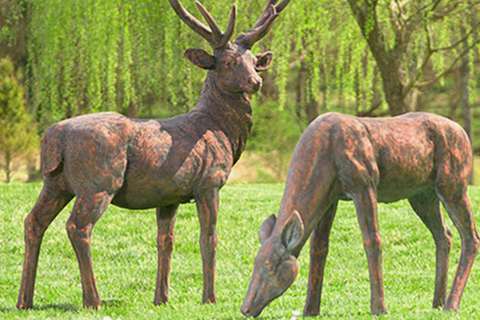Life Size Bronze Deer Statue for Sale BOKK-280