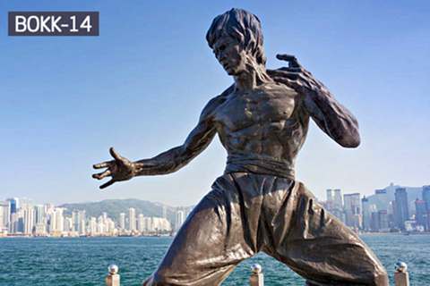 Life Size Famous Bronze Statue of Bruce Lee BOKK-14