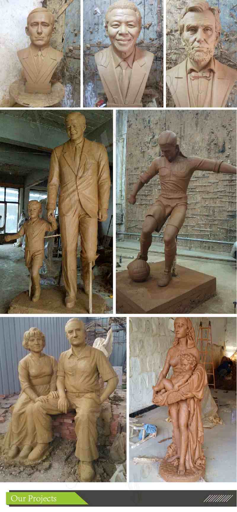 Life Size Famous Bronze Statue of Bruce Lee BOKK