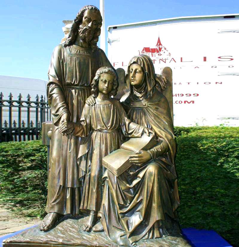 Religious Bronze Sculptures of Holy Family