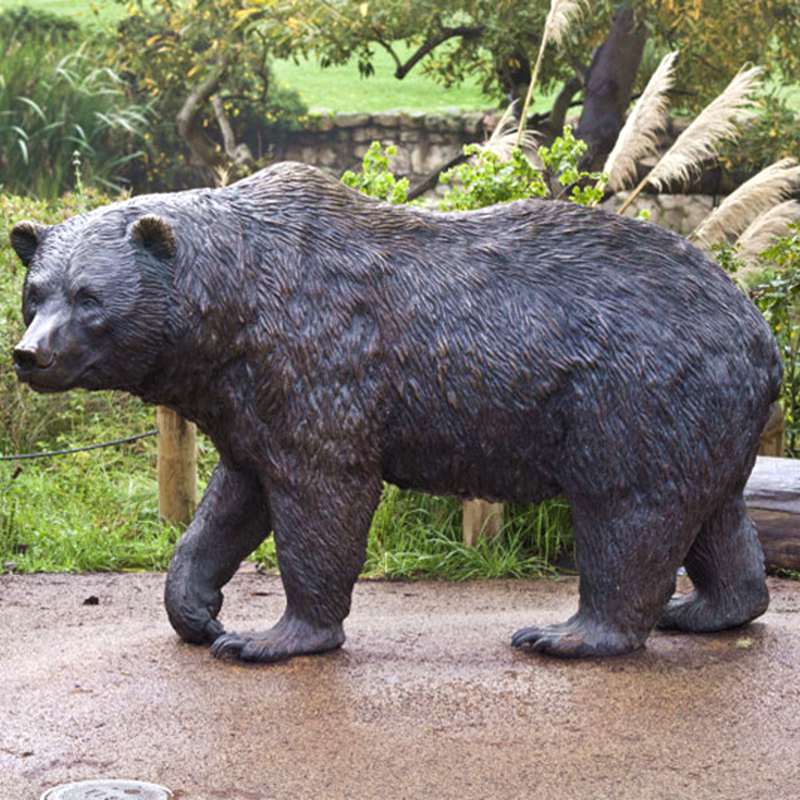 Wild Bronze Bear Sculpture for Sale